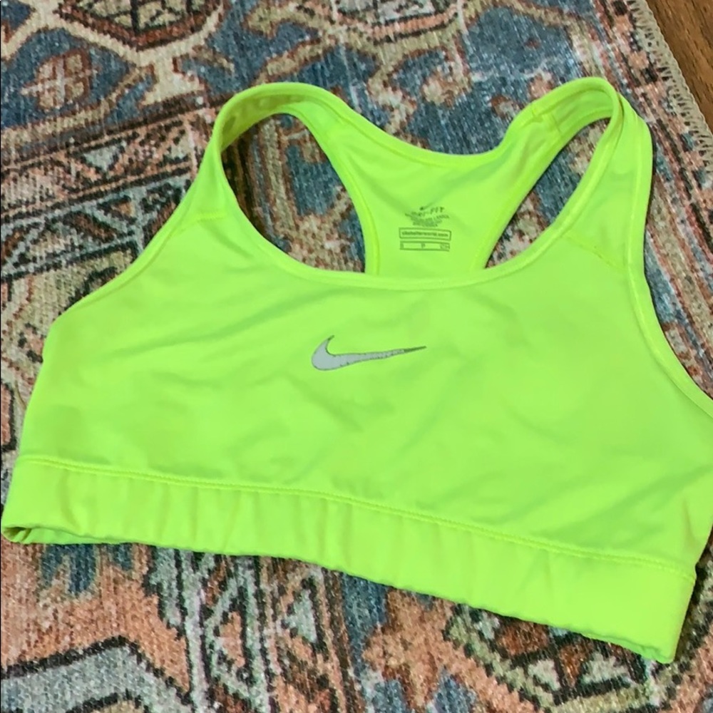 Neon Nike Pro Sports Bra
